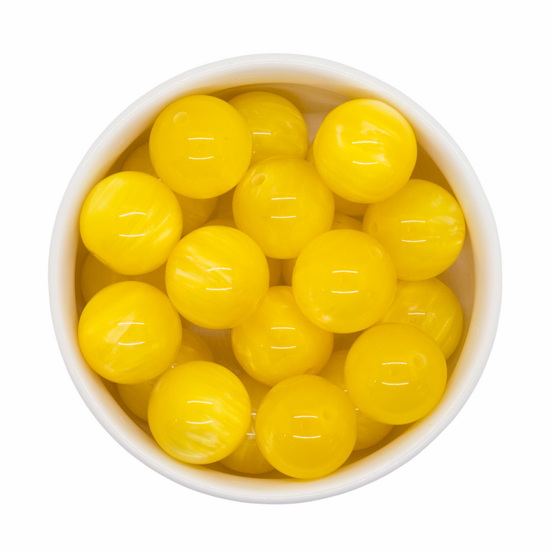 Sunflower Pearly Luster Beads 20mm