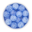 Sky Blue Crackle Beads 20mm (Package of 10)