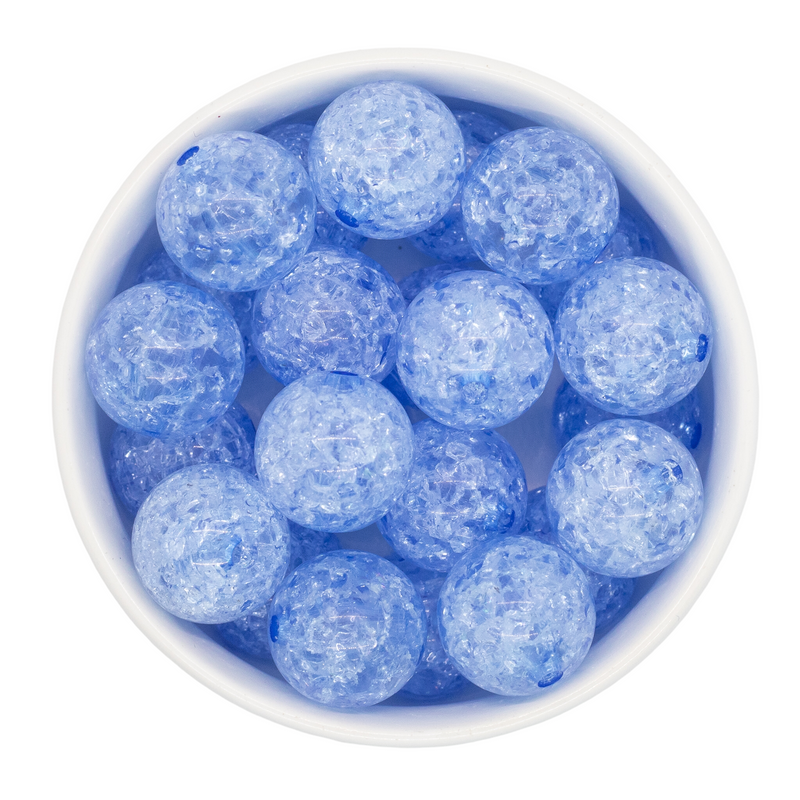 Cornflower Crackle Beads 20mm (Package of 10)