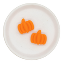 Orange Pumpkin Silicone Focal Bead 27x30mm (Package of 2)