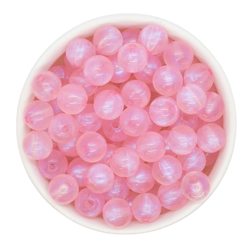 Light Pink Translucent Shimmer Beads 12mm (Package of 20)