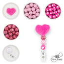 Hugs & Kisses Confetti Rhinestone Beads 20mm (Package of 10)