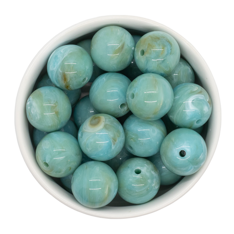 Lagoon Marble Bead 20mm