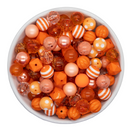 Shades of Orange/Coral/Peach 20mm Bead Mix (Package of 50)