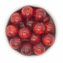 Cherry Red Pearly Luster Beads 20mm (Package of 10)