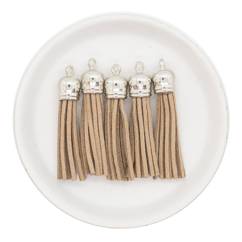 Sand Tassel w/Silver Cap 50mm (Package of 5)