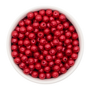 Red Pearl Beads 8mm (Package of Approx. 50 Beads)