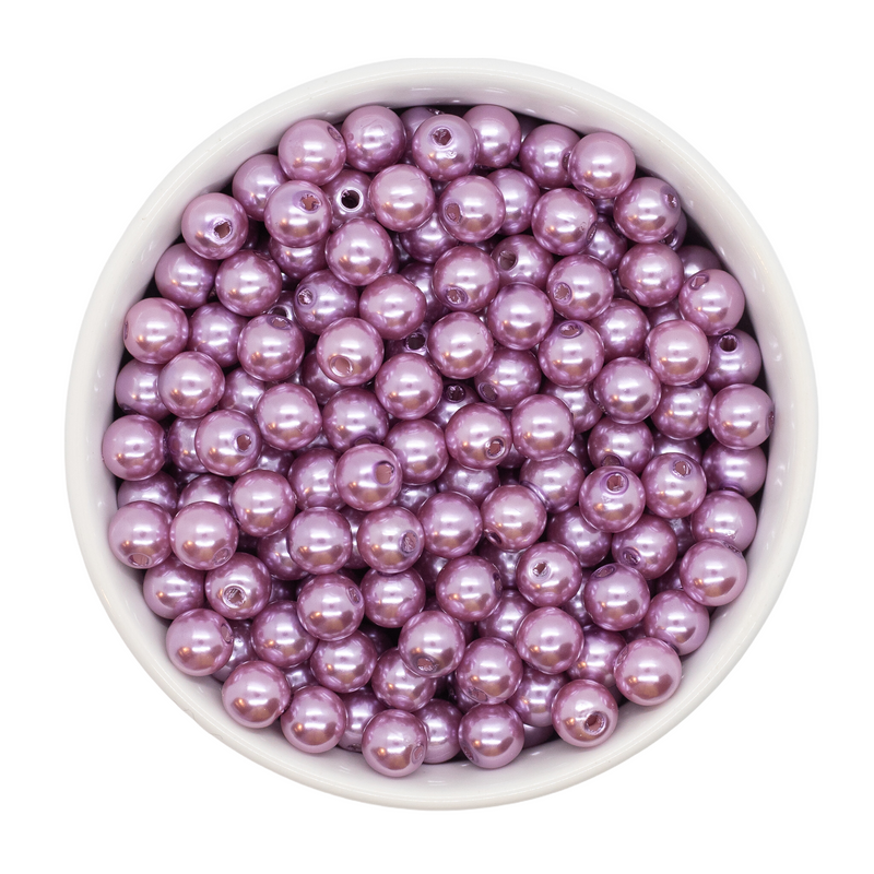 Dusty Lavender Pearl Beads 8mm (Package of Approx. 50 Beads)