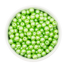 Chartreuse Pearl Beads 8mm (Package of Approx. 50 Beads)