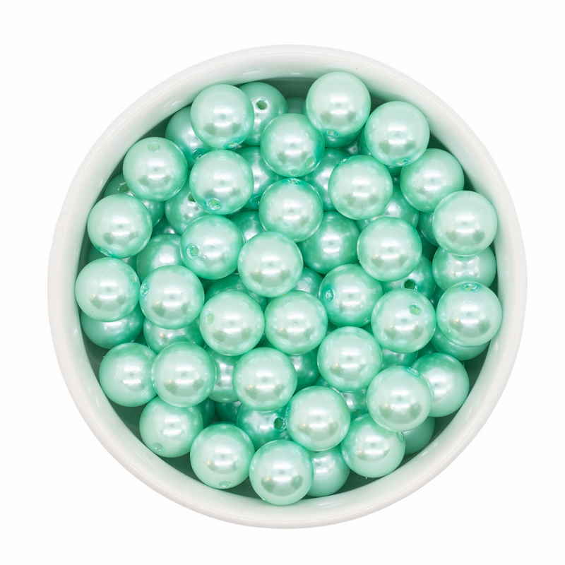 Fresh Mint Pearl Beads 12mm (Package of 20)