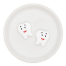 Tooth Silicone Focal Bead 27x24mm (Package of 2)