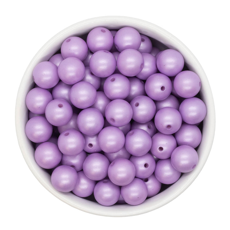 Lilac Matte Beads 12mm