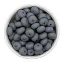 Fossil Grey Silicone Abacus Beads 8x14mm (Package of 10)
