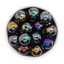 Black Iridescent Beads 20mm (Package of 10)