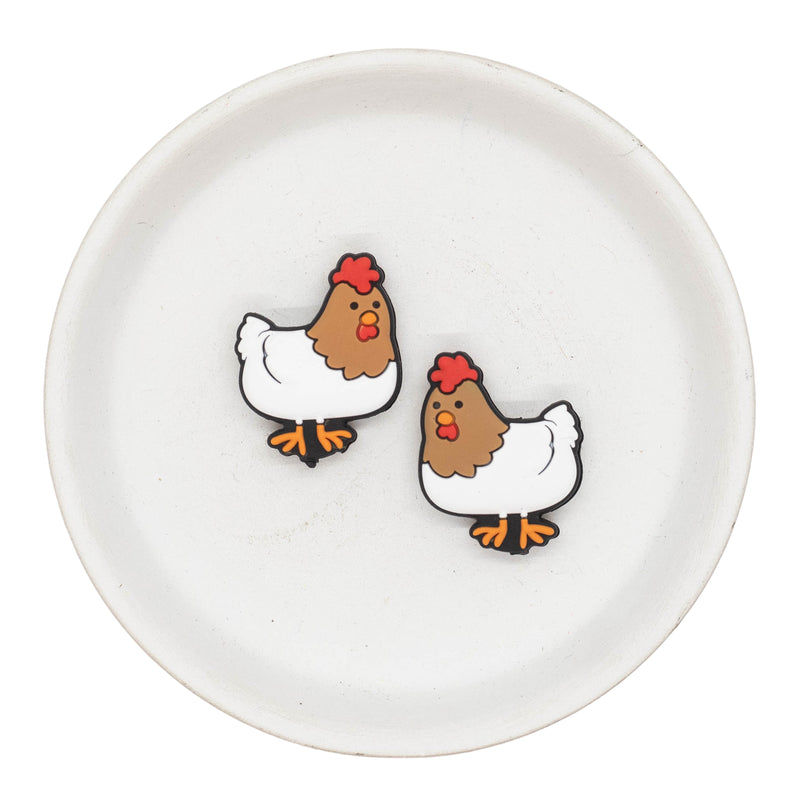 Chicken Silicone Focal Bead 30x25mm