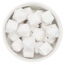 White Cube Beads 20mm (Package of 10)