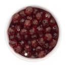 Garnet Translucent Facet Beads 12mm (Package of 20)