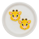 Giraffe Silicone Focal Bead 37x34mm (Package of 2)