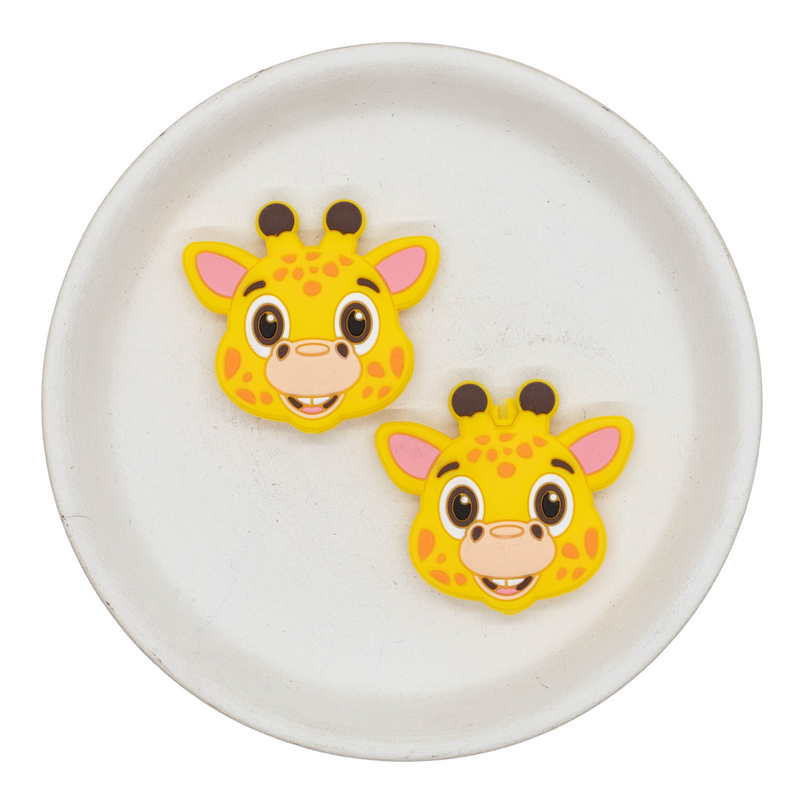 Giraffe Silicone Focal Bead 37x34mm