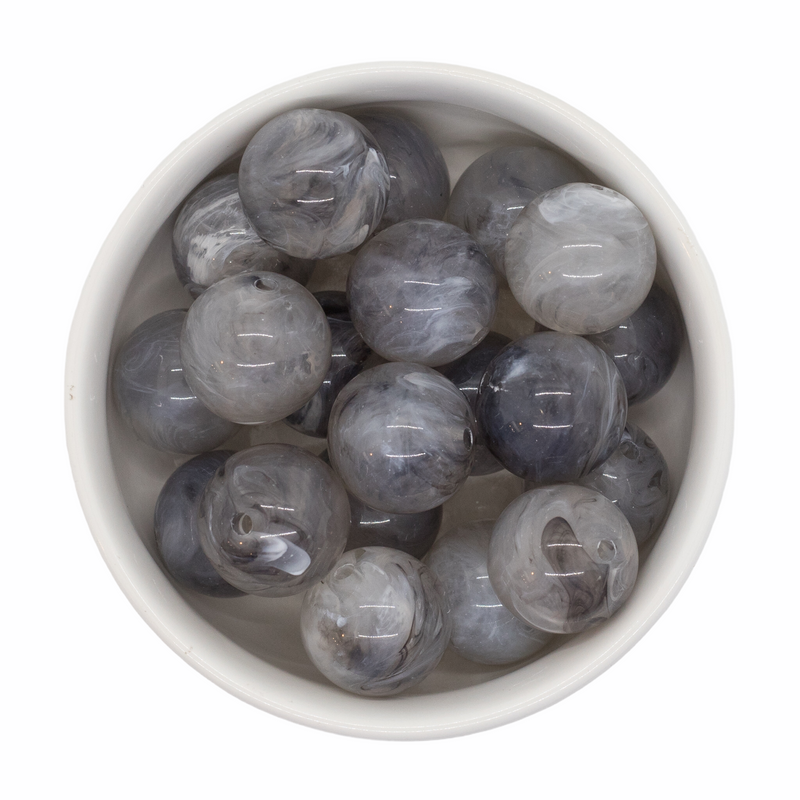Grey Stone Marble Beads 20mm