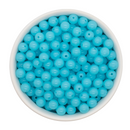 Neon Electric Blue Solid Beads 8mm (Package of Approx. 50 Beads)