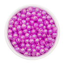 Fuchsia Translucent Iridescent Beads 8mm (Package of Approx. 50 Beads)