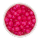 Hot Pink Translucent Shimmer Beads 12mm (Package of 20)