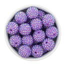 Lilac Rhinestone Beads 20mm (Package of 10)