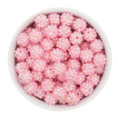 Light Pink Rhinestone Beads 12mm