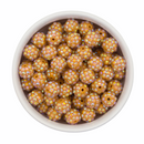 Mustard Rhinestone Beads 12mm (Package of 20)