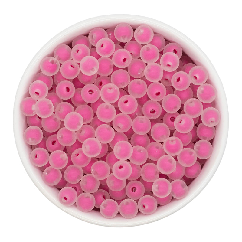 Wild Berry Frosted Beads 8mm (Package of Approx. 50 Beads)