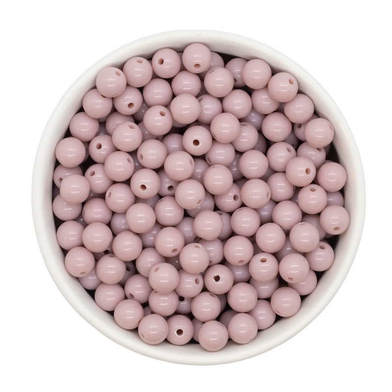 Dusty Pink Solid Beads 8mm (Package of Approx. 50 Beads)