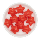Red Crackle Star Bead 27mm (Package of 5)