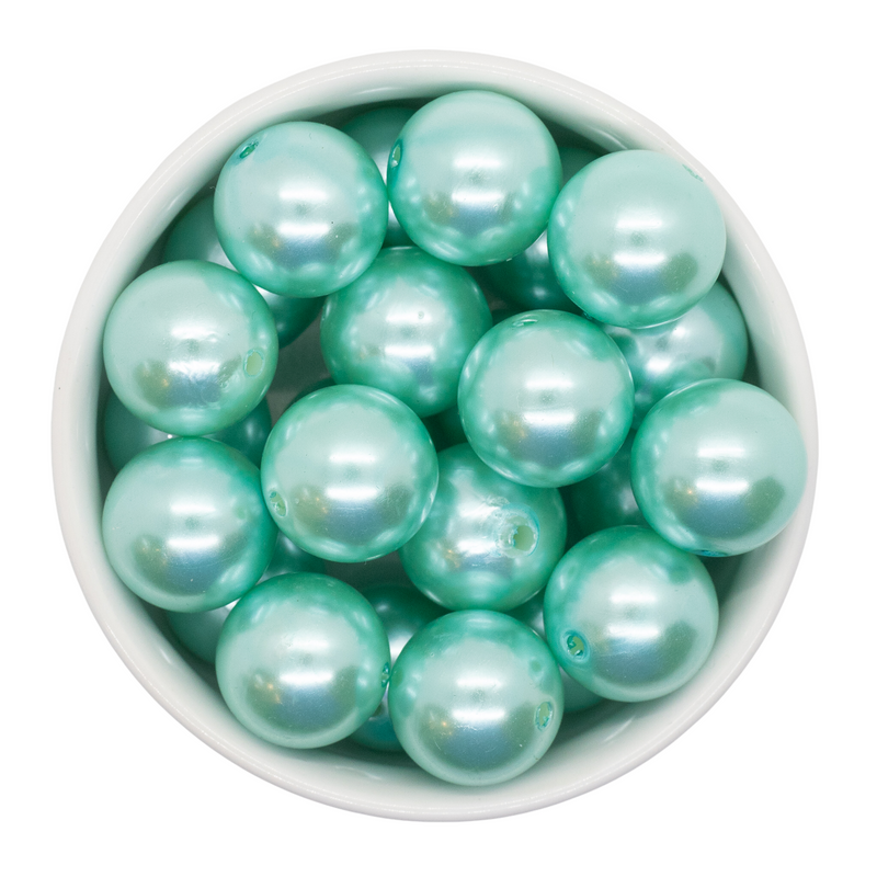 Fresh Mint Pearl Beads 20mm (Package of 10)