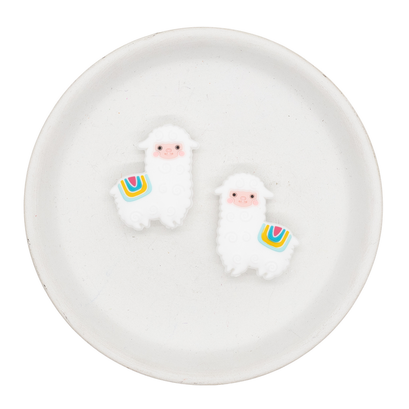 Llama Silicone Focal Bead 30mm (Package of 2)