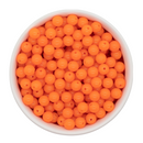 Neon Orange Solid Beads 8mm (Package of Approx. 50 Beads)