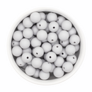 Coin Grey Silicone Beads 12mm (Package of 20)