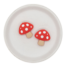 Mushroom Silicone Focal Bead 29x30mm (Package of 2)