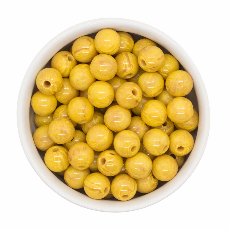 Sunflower Sandy Marble Beads 12mm