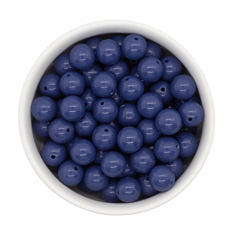 Navy Solid Beads 12mm (Package of 20)