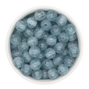 Pale Blue Glitter Beads 12mm (Package of 20)