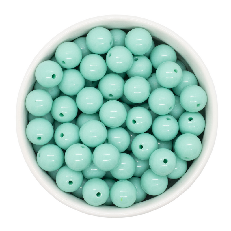 Fresh Mint Solid Beads 12mm (Package of 20)