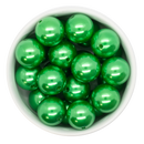 Kelly Green Pearl Beads 20mm (Package of 10)
