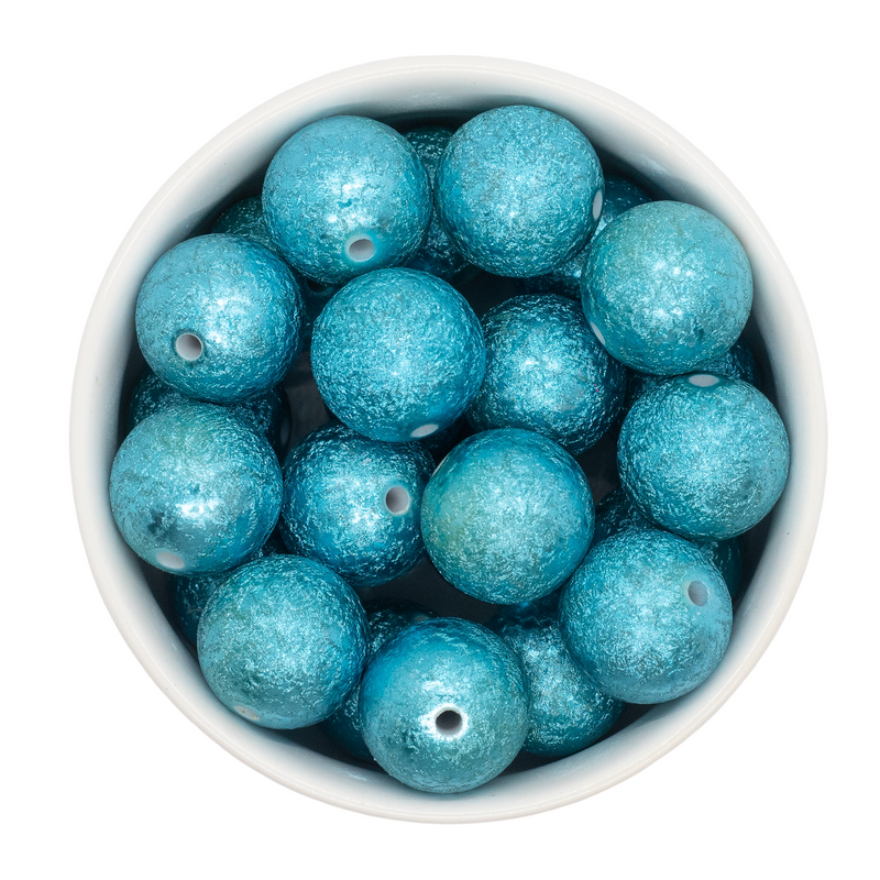 Teal Stardust Beads 20mm (Package of 10)