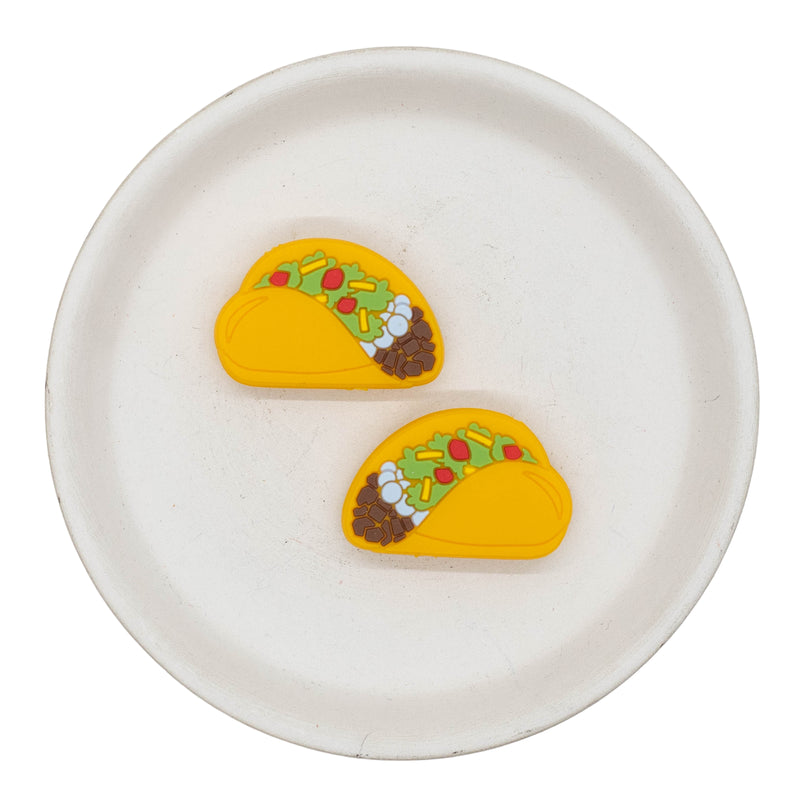 Taco Silicone Focal Bead 34x22