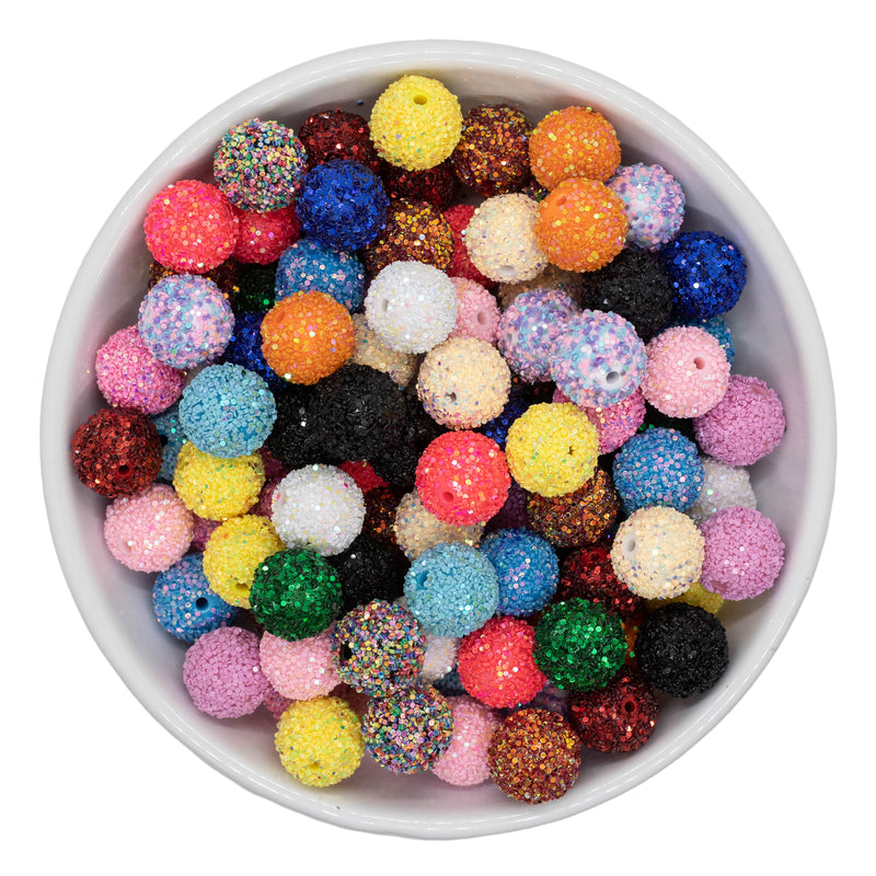 Chunky Glitter Bead Mix 20mm