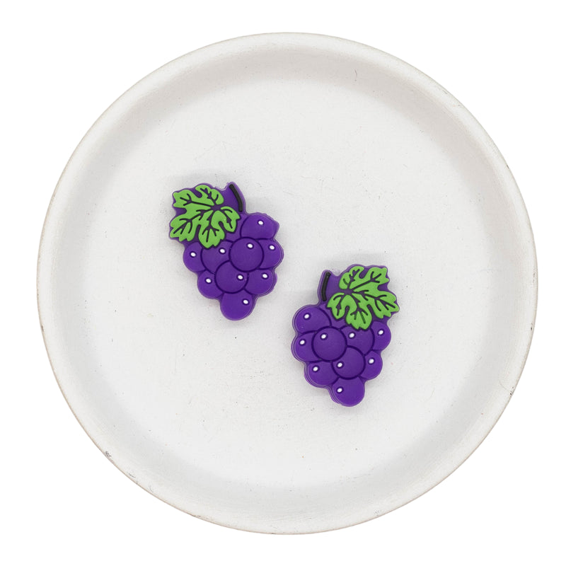 Grape Silicone Focal Bead 29x23mm (Package of 2)