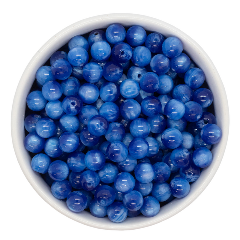 Blue Galaxy Beads 8mm (Package of Approx. 50 Beads)