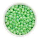 Chartreuse Translucent Iridescent Beads 8mm (Package of Approx. 50 Beads)