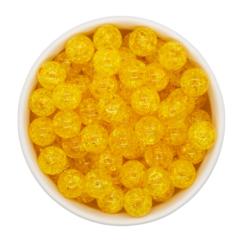 Honey Crackle Beads 12mm (Package of 20)